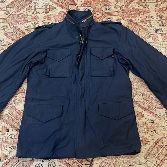 Alpha Industries | Men’s M-65 Field Jacket Navy Blue Small - Picture 5 of 10